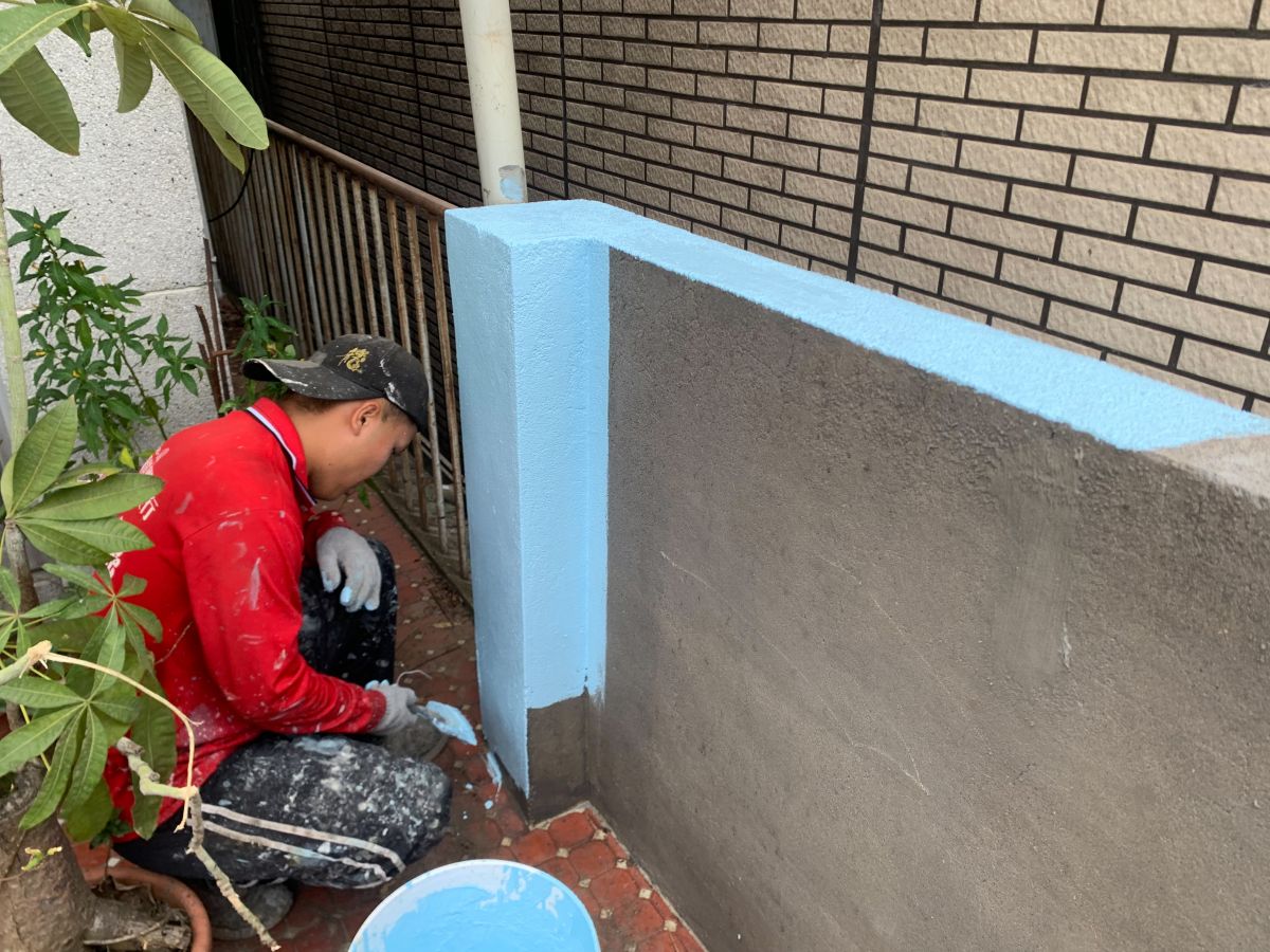 外牆防水塗料作業1